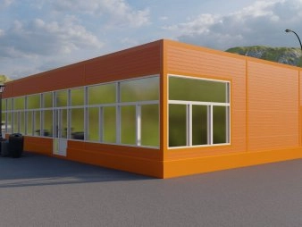 Проект павильона из сэндвич-панелей