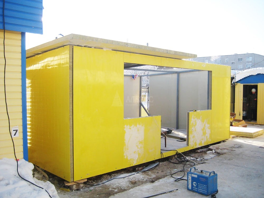 3D визуализация Торговый павильон под ключ сэндвич-панелей - фото 4