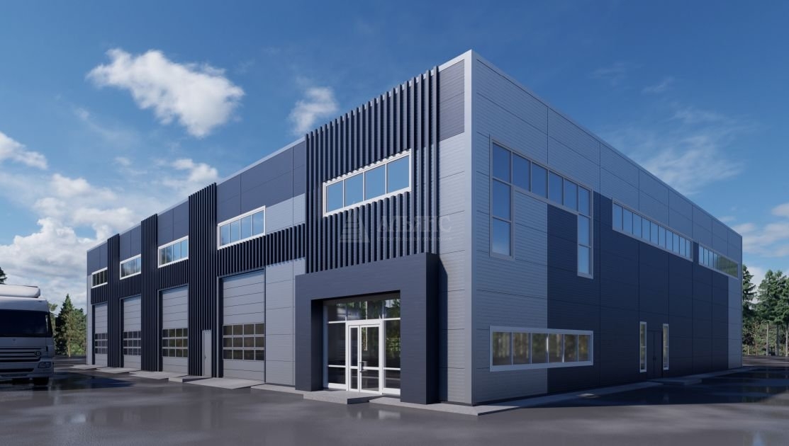 3D визуализация СТО из сэндвич-панелей - фото 2